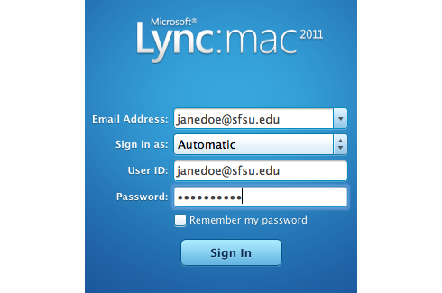 lync for mac web client